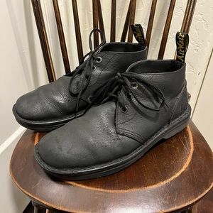 Dr. Martens Sussex AirWair Leather Industrial Boots Chukka Black Mens US Size 10